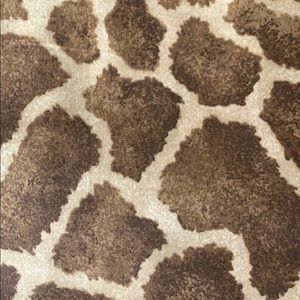 Giraffe print curtains